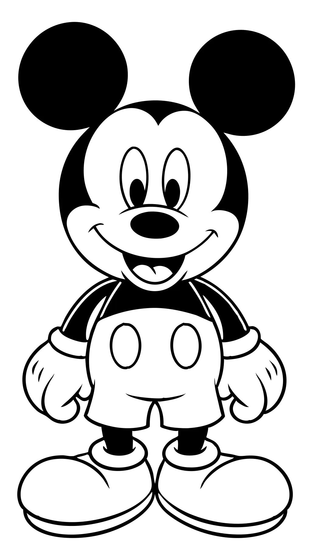 Páginas para colorear de Mickey Mouse PDF imprimible